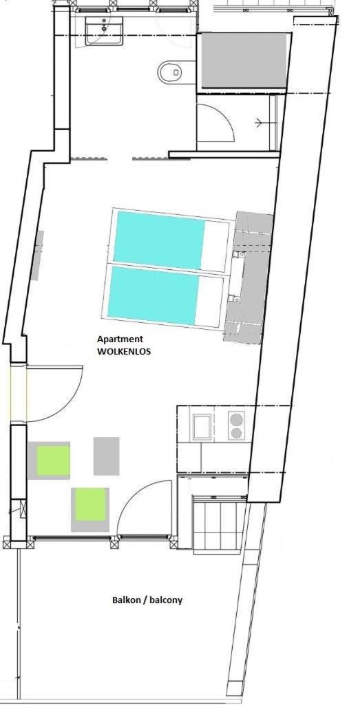 1463 Apartmenthaus Karlsruhe Exterior foto